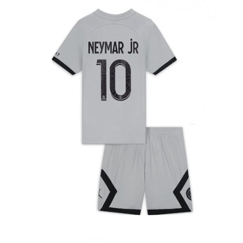 Paris Saint-Germain Neymar Jr #10 Bortedraktsett Barn 2022-23 Kortermet (+ Korte bukser) Paris Saint-Germain Neymar Jr #10 Bortedraktsett Barn 2022-23 Kortermet (+ Korte bukser)